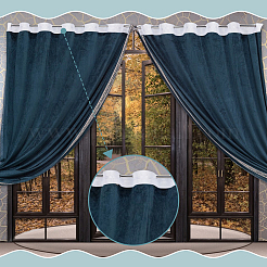 Полиэфирная лента для штор на крючке&nbsp;DIY-WH0569-69B