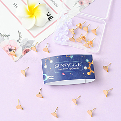 20 шт. латунные серьги-гвоздики&nbsp;KK-SC0006-80