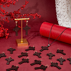 50шт крестовые деревянные подвески&nbsp;PALLOY-FH00177