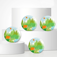 Брошь из белой жести&nbsp;JEWB-WH0012-020