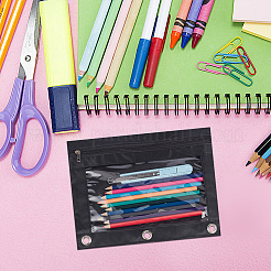 Ткань Оксфорд с легкосплавными пеналами для папки с 3 кольцом AJEW-CP0008-02B