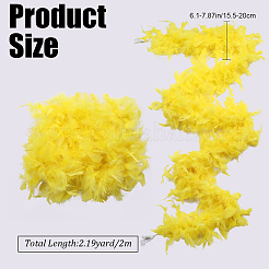 Боа из пуха индейки для танцев&nbsp;DIY-WH0568-10B