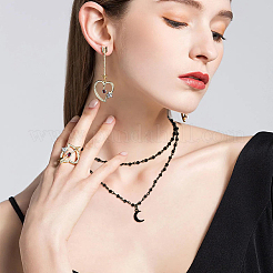 3 комплект из 3 подвесок в виде луны&nbsp;NJEW-FI0001-14