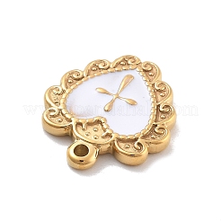 Подвески из нержавеющей стали 304 с эмалью&nbsp;STAS-M092-12G-02