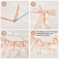 Гирлянда из бантов&nbsp;AJEW-WH20064-76B