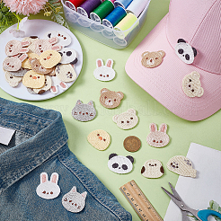 36 шт. 9 стиля мультяшный полиэстер компьютерная вышивка нашивки утюгом/пришиванием&nbsp;PATC-FG0003-48