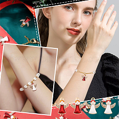 60шт 2 цвета сплава эмалевые подвески&nbsp;ENAM-DC0001-08