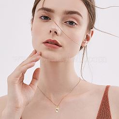 Латунные микро проложить кубического циркония подвески&nbsp;KK-FH0001-73G