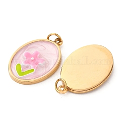 Подвески из нержавеющей стали 304 с эмалью&nbsp;STAS-U061-43G-01