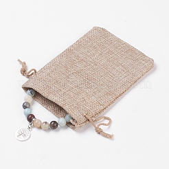 Эластичные браслеты из амазонита с натуральными цветами&nbsp;BJEW-JB03771-02