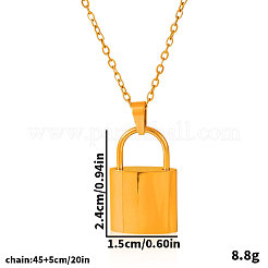 Женские ожерелья с подвеской-замком из нержавеющей стали 304&nbsp;XV2991-2