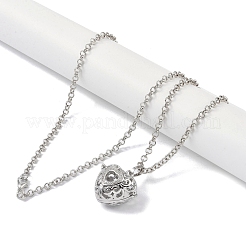 Латунь горный хрусталь кулон ожерелья&nbsp;NJEW-G089-16A-P