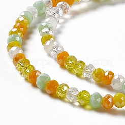 Стеклянные бусины с гальваническим покрытием &nbsp;EGLA-S192-001A-B12