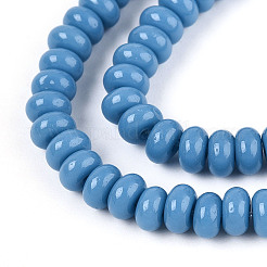 Непрозрачные с напылением стеклянные бусины&nbsp;GLAA-ZX008-4mm-18V