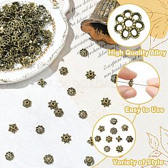 200 шт. 10 стиля колпачков из цинкового сплава&nbsp;FIND-CJ0004-78