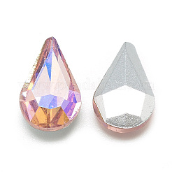 Заостренные заднее стекло горный хрусталь кабошоны&nbsp;RGLA-T014-8x13mm-04