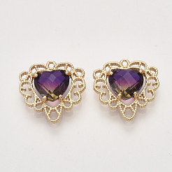 Граненые подвески стекла&nbsp;GLAA-T010-003