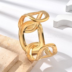 Браслеты-манжеты из нержавеющей стали 304 для женщин&nbsp;BJEW-B108-09G