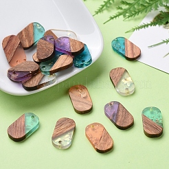 Подвески из прозрачной смолы и ореха RESI-CJ0001-96