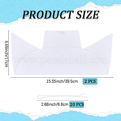 2 шт. хлопковая шапочка медсестры&nbsp;AJEW-CN0005-18