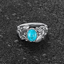 Цинковый сплав с синтетической бирюзой&nbsp;FS-WGE57A9-03