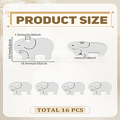 16 шт. подвески из нержавеющей стали 304&nbsp;STAS-LP0003-12