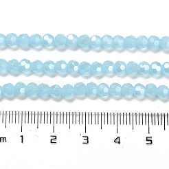 Подставки для стеклянных бусин с имитацией нефрита&nbsp;EGLA-A035-J4mm-B04