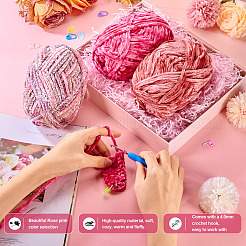 3 рулон пряжи полиэстер-шениль-шерсть&nbsp;OCOR-MB0001-06B