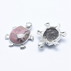 Натуральный родонитовый кулон&nbsp;G-G759-B13