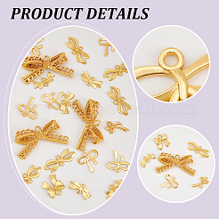 100 шт. подвески и звенья из сплава в виде банта&nbsp;FIND-GA0004-85