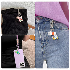 4 шт. 4 стиля подвесные украшения из смолы в виде животных&nbsp;HJEW-TAC0069