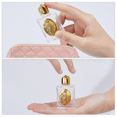 11 шт. 11 стиля религиозные прямоугольники прозрачное стекло пустые многоразовые бутылки&nbsp;AJEW-DR0002-23-1