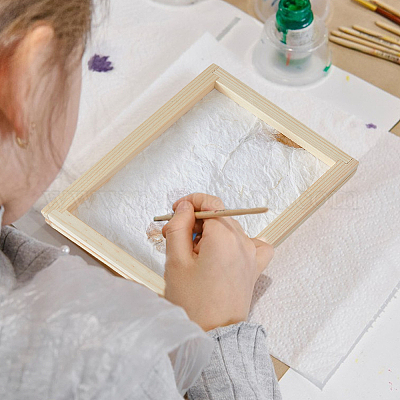 14шт прямоугольник деревянный для изготовления бумаги&nbsp;DIY-FH0010-42-1