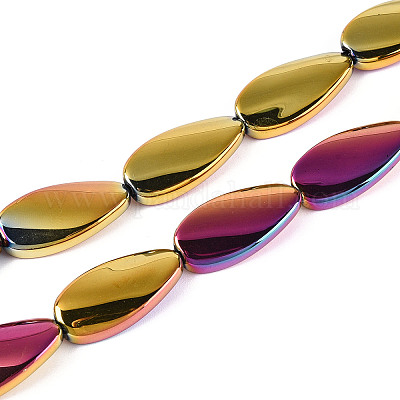 Стеклянные бусины с гальваническим покрытием &nbsp;EGLA-N055-02L-1