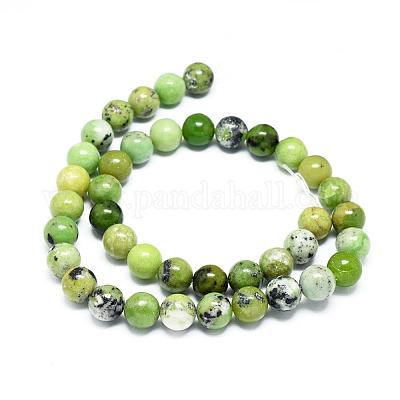 Природные серпантину нитей бисера&nbsp;G-F576-01-10mm-1