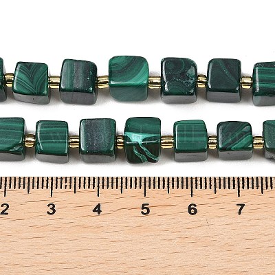 Природного малахита бисер нитей&nbsp;G-G053-B25-01-1