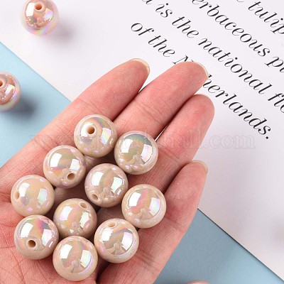 Непрозрачные акриловые бусины MACR-S370-D16mm-34-1