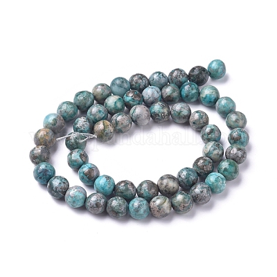 Нити из натурального африканского пирита&nbsp;G-D0006-C04-8mm-04-1