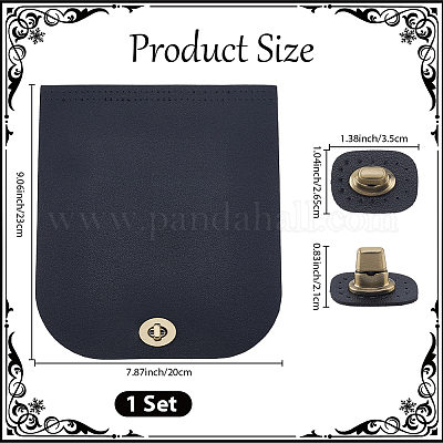 1шт. прямоугольный чехол-книжка из искусственной кожи и 1 шт. застежки&nbsp;PURS-CL0001-06-1