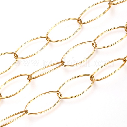 Цепи-скрепки из нержавеющей стали 304 с вакуумным покрытием PVD CHS-O008-01G-1