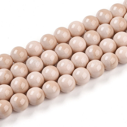 Выпечка окрашенные стеклянные бусины пряди X1-DGLA-N012-8mm-07-1