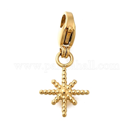 Подвесные украшения из нержавеющей стали 304 в форме звезды STAS-R159-36G-1