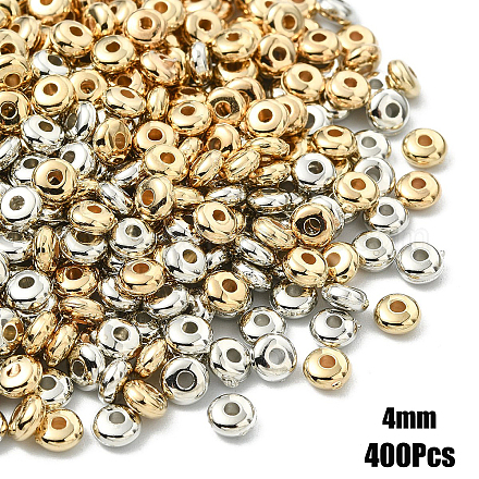 400шт 2 цвета ccb пластиковые распорные бусины&nbsp;CCB-YW0001-50A-1