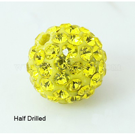 Бусины со стразами&nbsp;RB-H258-HD10mm-249-1