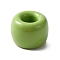 Ceramic Toothbrush Base, Mini Porcelain Toothbrush Holder, Bathroom Accessories, Rondelle, Green Yellow, 42x30~31mm, Inner Diameter: 17mm