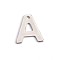 Tarnish Resistant 304 Stainless Steel Letter Charms, Letter.A, 11x10x0.5mm, Hole: 1mm