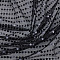 Polyester Paillette Fabric, Clothing Accessories, Black, 1100x0.2mm