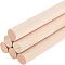 Beech Wood Sticks, Round Dowel Rod, for Braiding Tapestry, Column, PeachPuff, 300x25mm