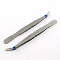 Iron Beading Tweezers, Stainless Steel Color, 133x10mm