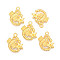 Golden Plated Alloy Pendant Rhinestone Settings, 12 Constellation/Zodiac Sign, Scorpio, 22.5x18.5x2.5mm, hole: 2mm, Fit for SS6(1.9~2.0mm) Rhinestone